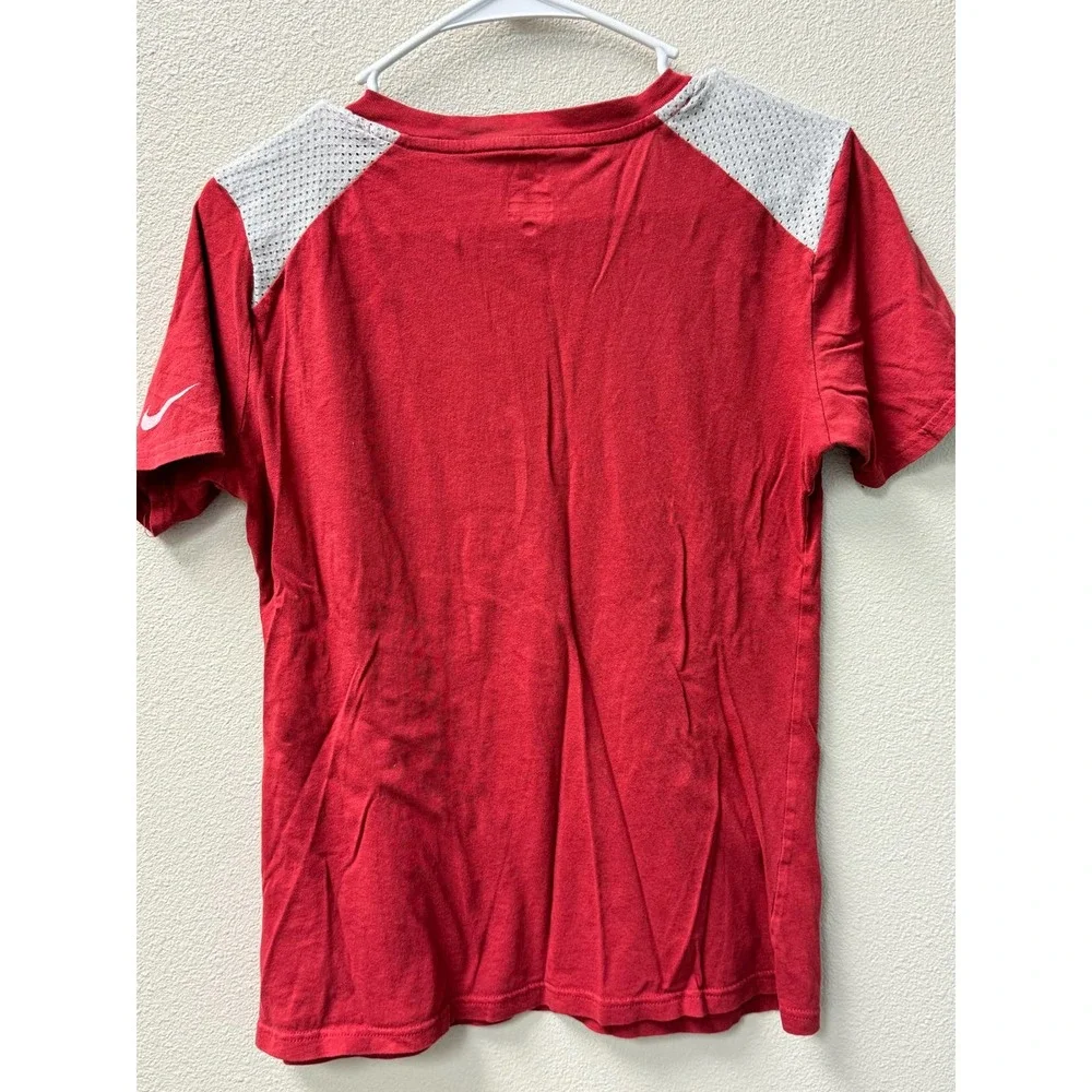 Nike Women's Alabama Football V-Neck T-Shirt Size Large‎ Red